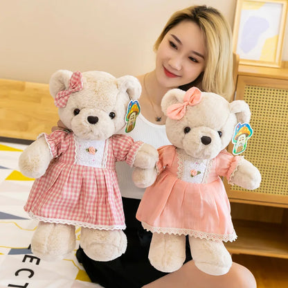 40cm Cute Floral skirt Bear Plush Toys For Girl Stuffed Toys Animals Princess Bear Doll Christmas Gift Party Decoration peluches