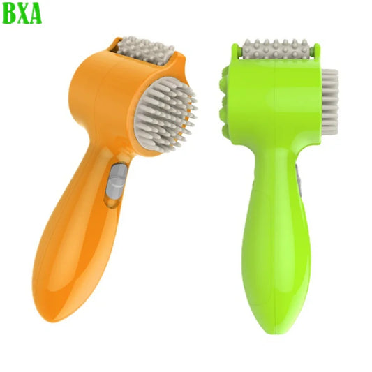 Electric Head Massager Hammer Roller 4 In 1 Vibration Pounding Head Neck Lumbar Massage Relaxation Scalp Massage Comb As A Gift