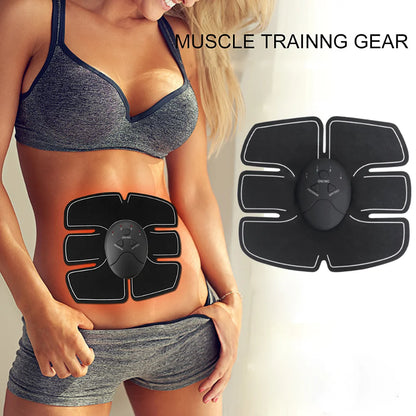 EMS Hips Trainer Muscle Stimulator 6 Modes Wireless Buttocks Abdominal ABS Stimulator Fitness Body Slimming Massager(USB Charge)