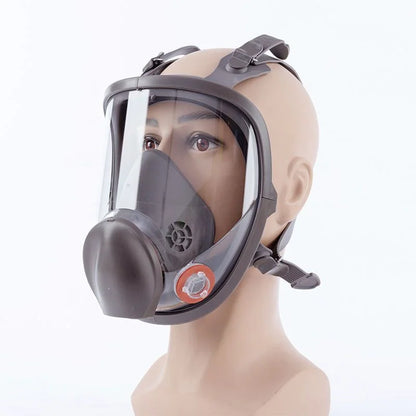 BXA Painting Spraying Gas Mask Chemcial Safety Work Gas Mask Proof Dust Facepiece Respirator Mask Full Face Mask With Filter