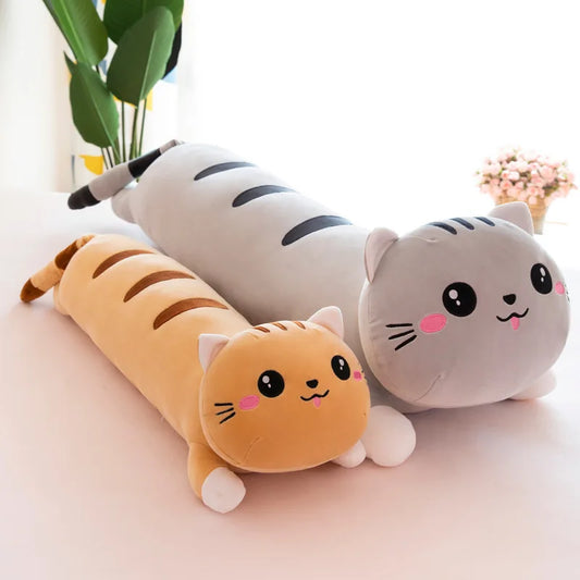 1pcs Soft Cat Plush Toys Children and Girls Gifts Cute Doll Sleeping Pillow Doll Children's Toy Stuffed Birthday Gift