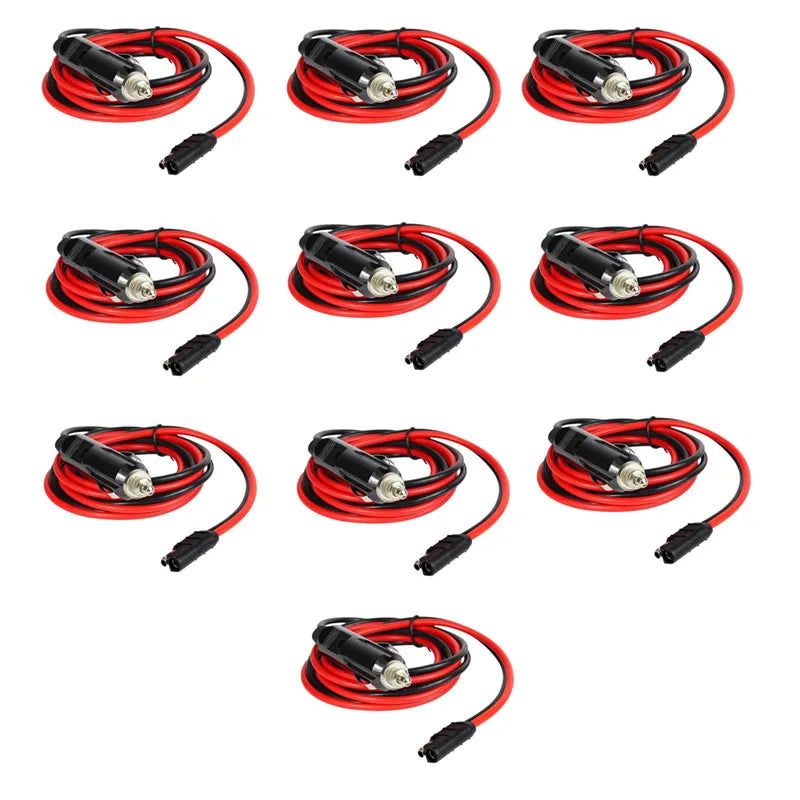 10x DC Cigarette Lighter Power Charge Cable for Motorola GM300 GM338 GM340 GM360 GM380 GM3688 GM1280 GM160 GM640 GM660 Car Radio