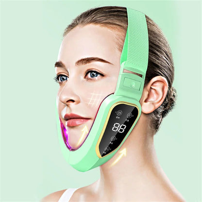 Double Chin V-shaped Face Lift Belt Machine NEW Face Lift Equipment LED Photon Therapy Face Slimming Vibration Massager