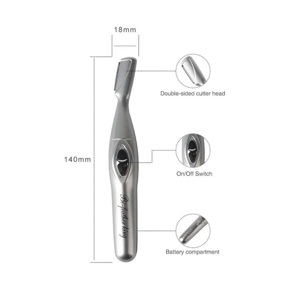 Beginner Wireless Electric Eyebrow Trimmer Artifact Hair Removal Beauty Trimmer Men's And Women's Automatic Eyebrow Trimmer