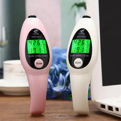 SK-8 Skin Analyzer Digital Dual LCD Display Moisture Oil Content Facial Analyzer Tester Detection Skin Condition Monitor Hydrat