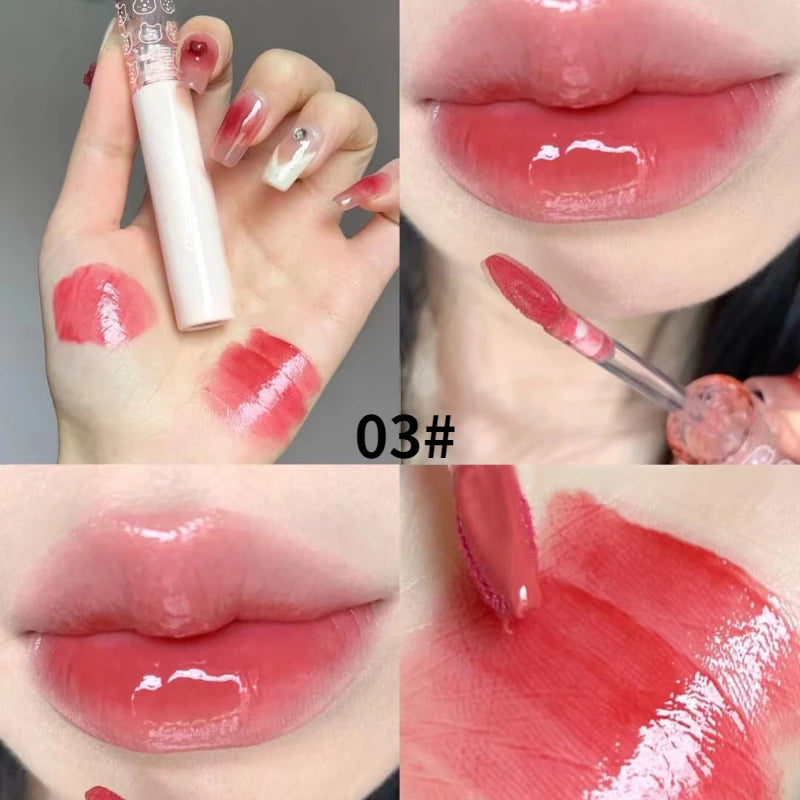 6 Color Bubble Lip Gloss Mirror Water Liquid Lipstick Moisturizing Lipgloss Long Lasting Sexy Lip Tint Makeup Korean Cosmetics