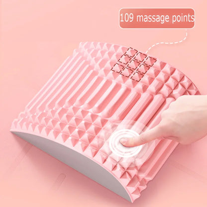 1pc Memory Pillow Lumbar Massage Stretcher Waist Stretch Muscle Relax Relax Yoga Open Shoulder Back Auxiliary Exercise Corrector