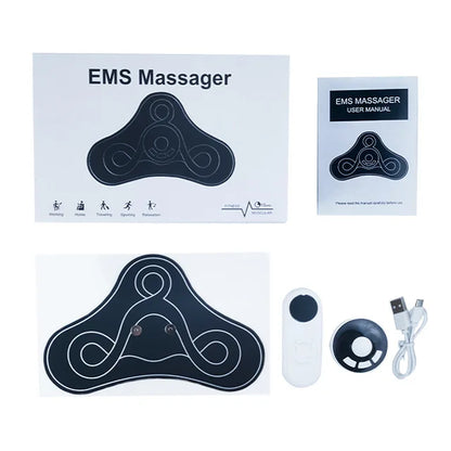 Mini Body Massager Rechargeable Back Shoulder Neck Waist Electric Muscle Stimulator Micro Current Pulse Massager