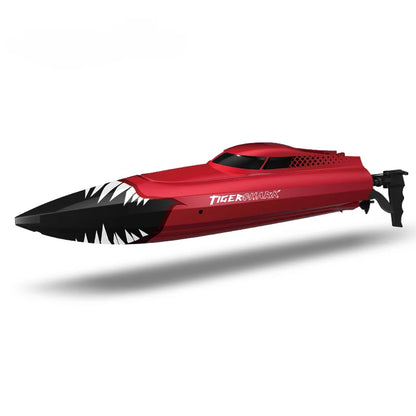 2.4G RC Boat Full Frequency High Speed Shark Boat 150 Meters Remote Control Distance Kids Toys For Boys Game Remote Control Boat