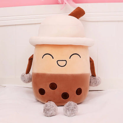 20-50cm Bubble Tea Cup Plush Toys Kawaii Fruit Milk Tea Design Kids Stuffed Doll Soft Pillow Cushion Girlfriend Birthday Gift