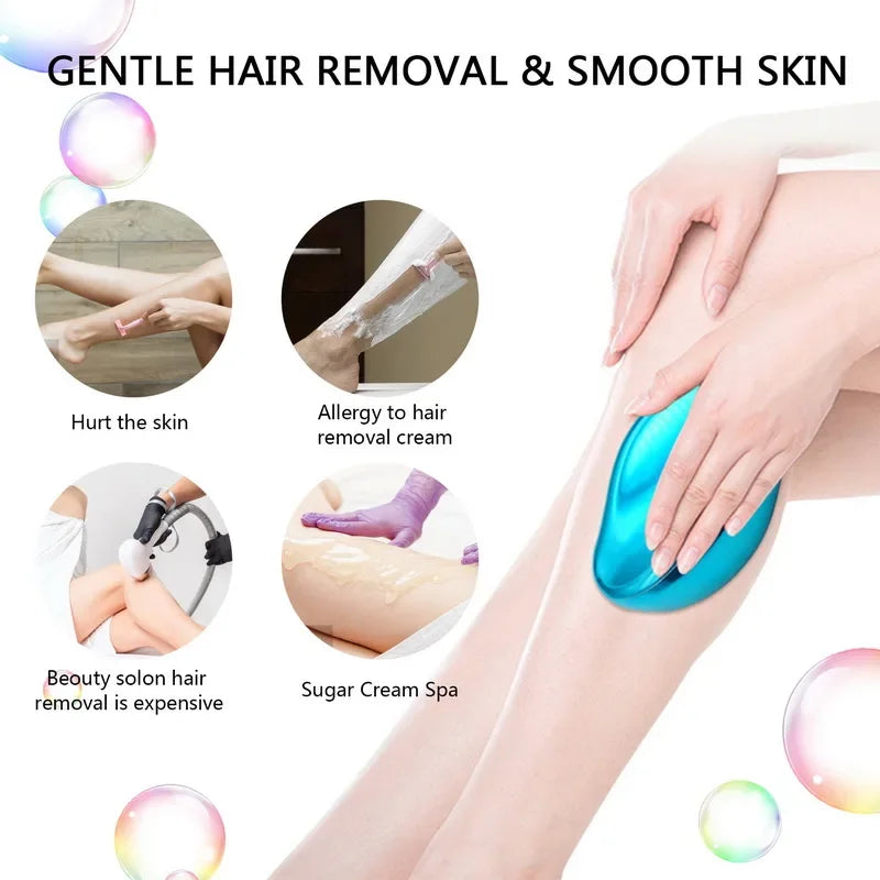 Upgraded new crystal hair remover nano glass sand hair remover safe Not harmful to the skin painless sand hair removal