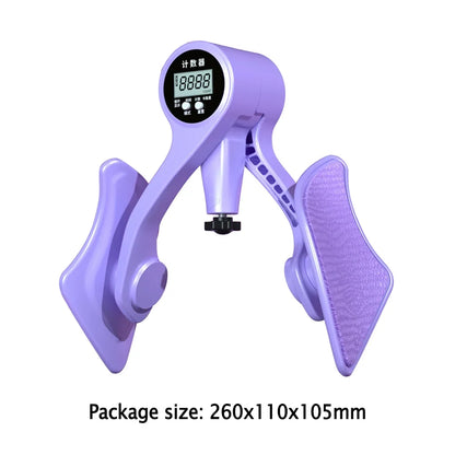 Leg Exerciser Digital Counter Hip Trainer Leg Trainers Pelvic Floor Muscle Strength Adjustable Inner Thigh Fitness Equipment