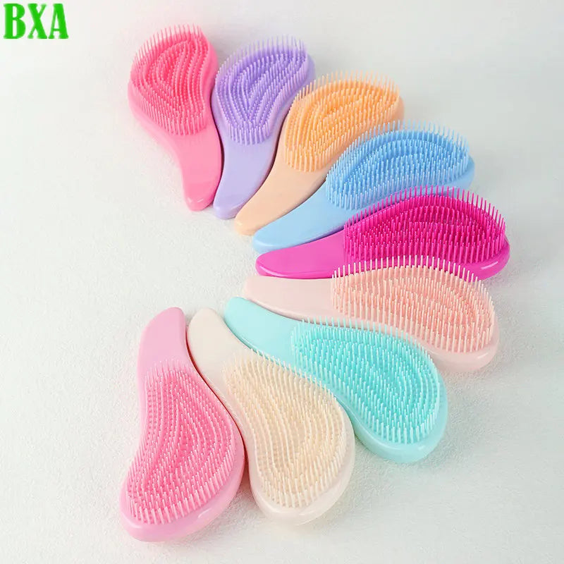 1pc Handle Hair Comb Portable Anti Static Massage Hair Brush Detangle Shower Massage Hairbrush Combs Salon Hair Styling Tools