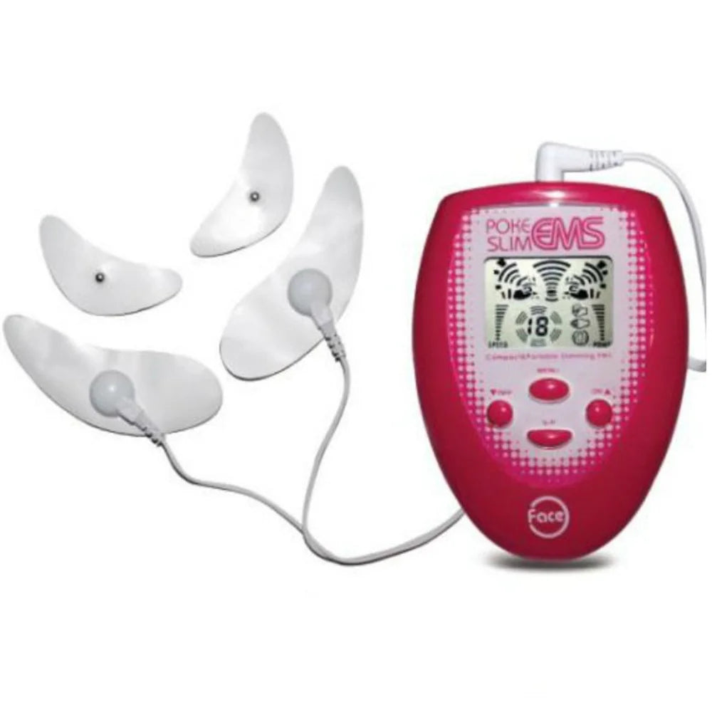 EMS Face Pulse Muscle Stimulator With Electrode Pads V-Face Electric Slimming Facial Massager Trainer Jaw Exerciser Skin Lift