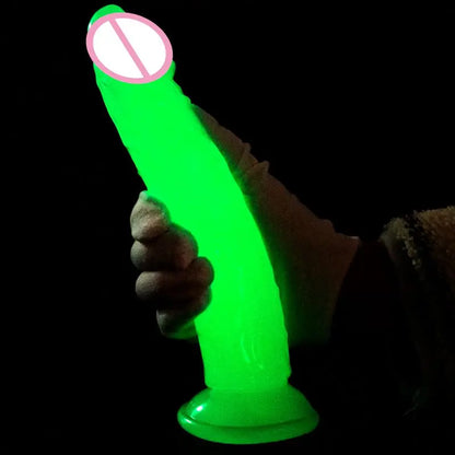 1pc Luminous Simulation Dildo Realistic Penis For Women with Suction Cup XL Thick Couple Erotic Sex Anal Adult Toys for Men Toy