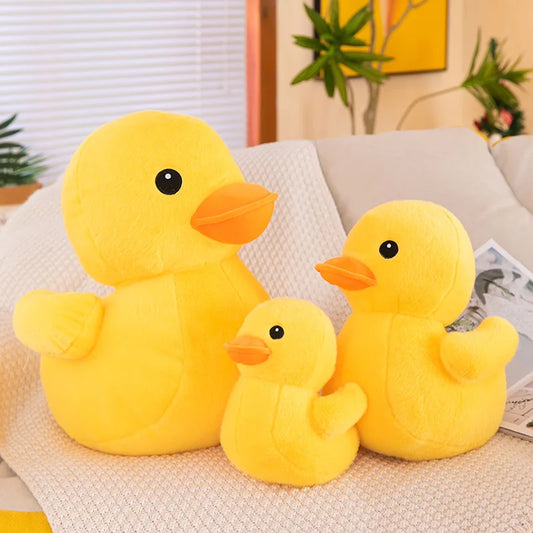 23cm-55cm Cute Big Yellow Duck Mini Plush Dolls Toy Soft Cartoon Stuffed Animal Toys Birthday Gifts for Girl Children Kids Baby