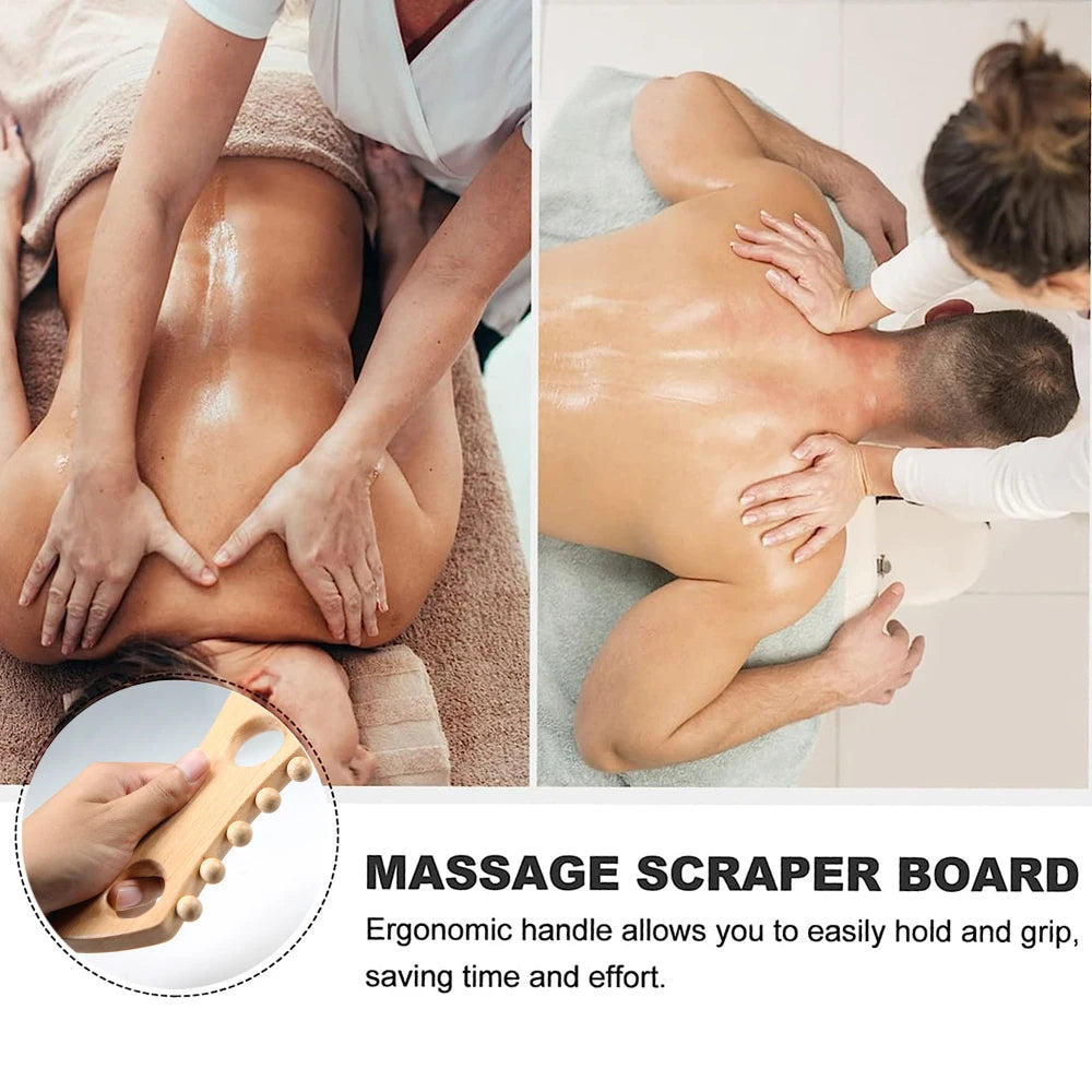 New Wooden GuaSha Massage Board Lymphatic Drainage Massager Wood Therapy Tools for Body Shaping Anti Cellulite Muscle Release