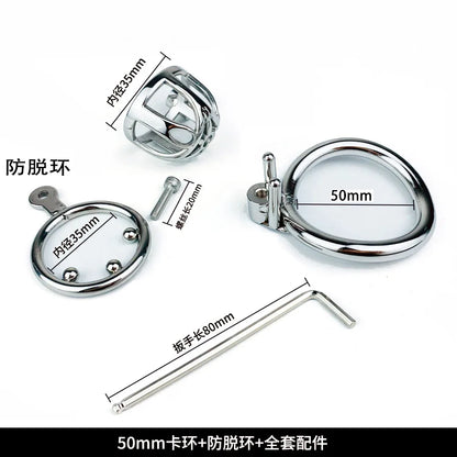 Stainless Steel Male Chastity Cage Stealth Lock Device Penis Cock Lock Rings Urethral Catheter Slave Restrict Sex Toys For Men