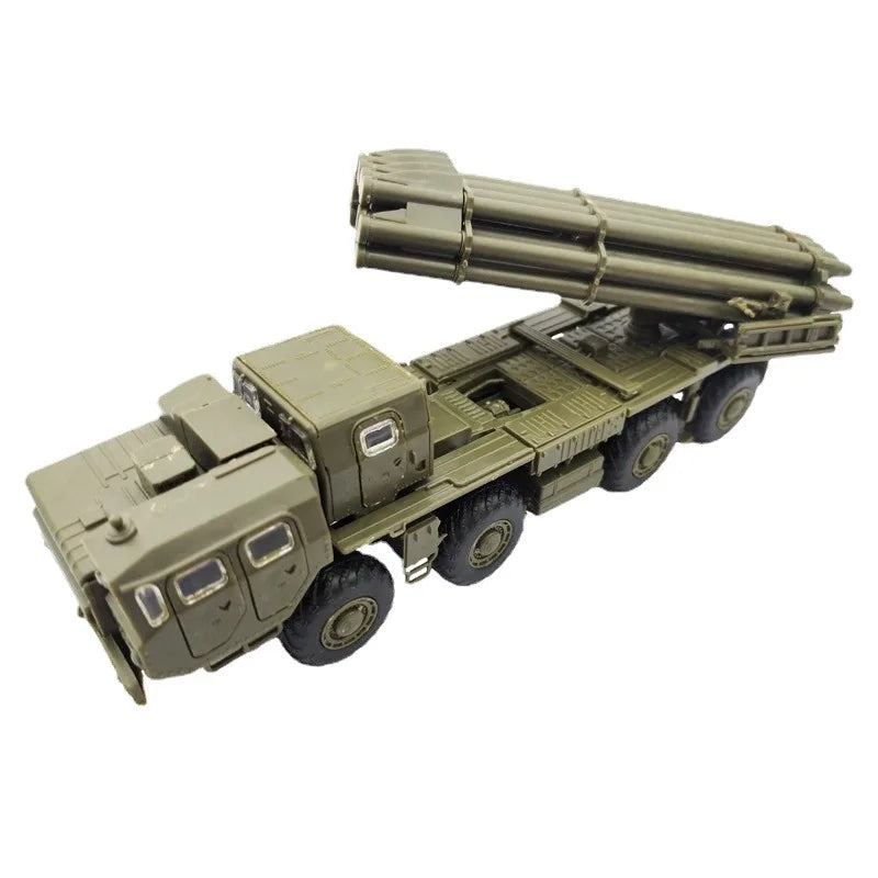 4D Assembly Model 1/72 Russian Tornado Tornado Long-range Rocket Launcher Model Military Car Toy Pendulum Sandpan Game Toys