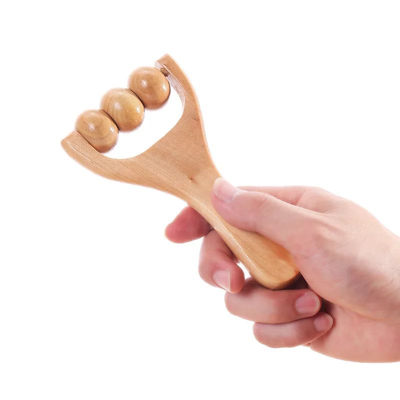 Mini Wooden Wheel Massager Neck Shoulder and Leg Million Hand Massager Massage Tool Acupoint Foot Massager Muscle Muscle Relax