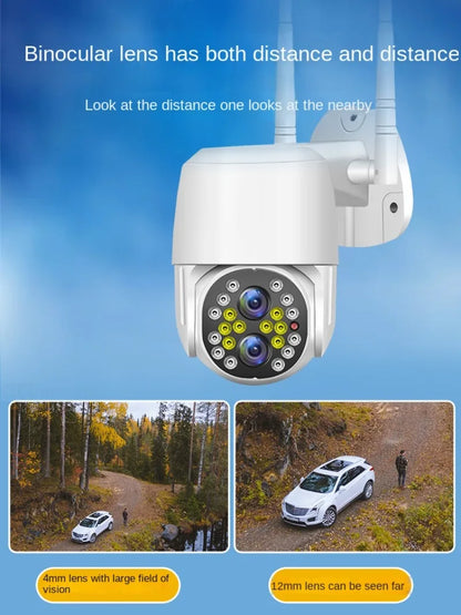 Wireless High-definition Network WiFi Outdoor Ball Machine Camera 15x Zoom Far and Near Switching Lens Remote Monitoring