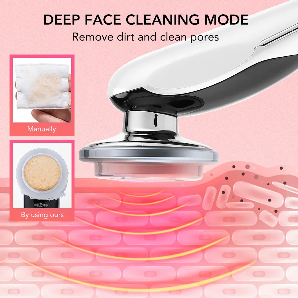 NEW 1PC 7 In 1 Facial Lifting Massager EMS Micro-current Skin Rejuvenation Light Therapy Anti-aging Wrinkle Beauty Instrument