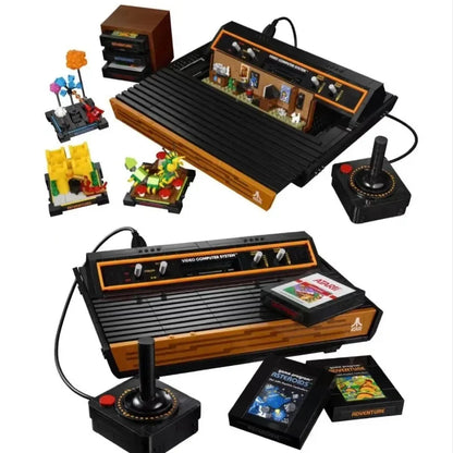 2023 New 63300 Atari 60234 Console Video Computer System Icons Model Building Blocks for Child Gift Assembly Bricks Set Toy