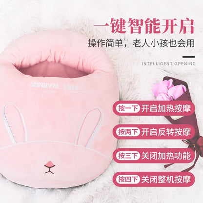 Winter Foot Warmer Massage Machine Foot Heater Rechargeable  Heating Household Foot Warmer Winter Protection Wrap Hot Compress