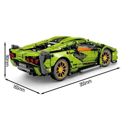 1388PCS MOC Technical Super Speed Bugattied Sport Car Building Blocks Assemble Bricks Racing Vehicle Toys Gifts for Adult Friend