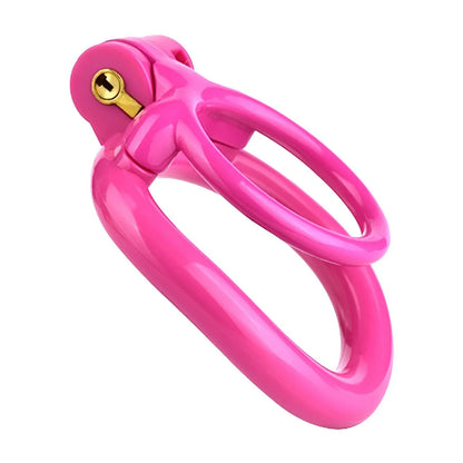 2024 New Male Resin Chastity Lock Penis Cage Ball Stretcher Penis Ring Smooth Lightweight Adult Penis Lock