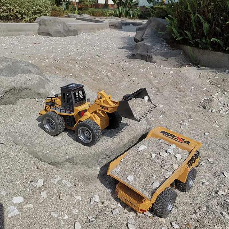 1/18 RC Truck RC Trolley 10 Channels 2.4G Remote Control Excavator Large Wireless Electric Excavator Model Children's Toy