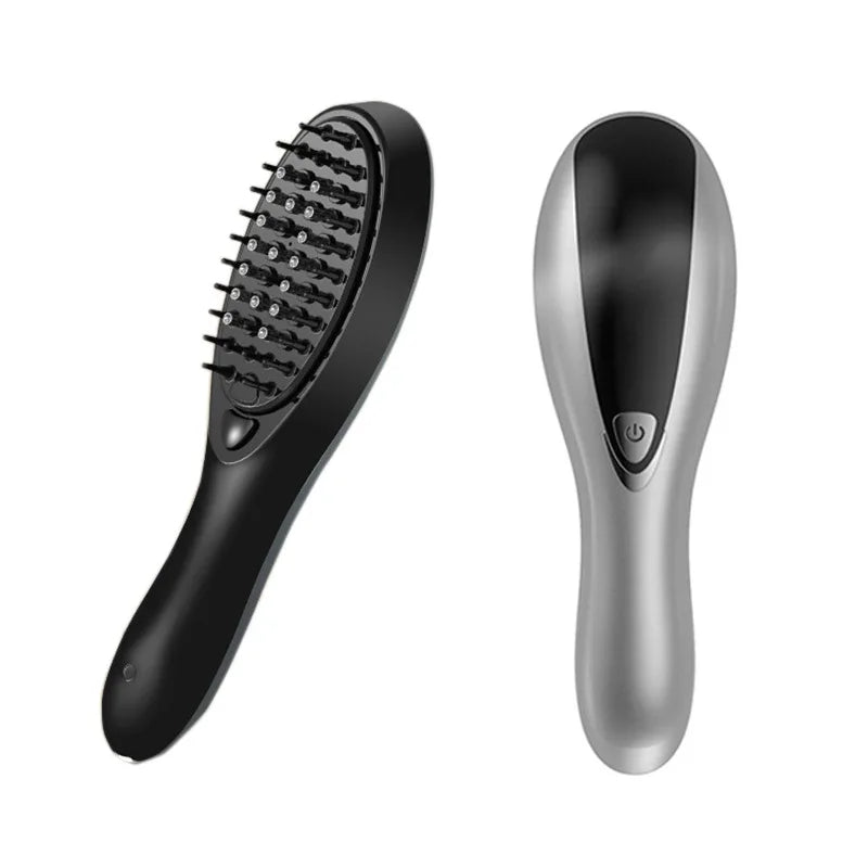 New Rechargeable Hair Growth Comb Imported Into Liquid Vibrating Massager Hair Loss Treatment Hair Anti-loss Regeneration Brush