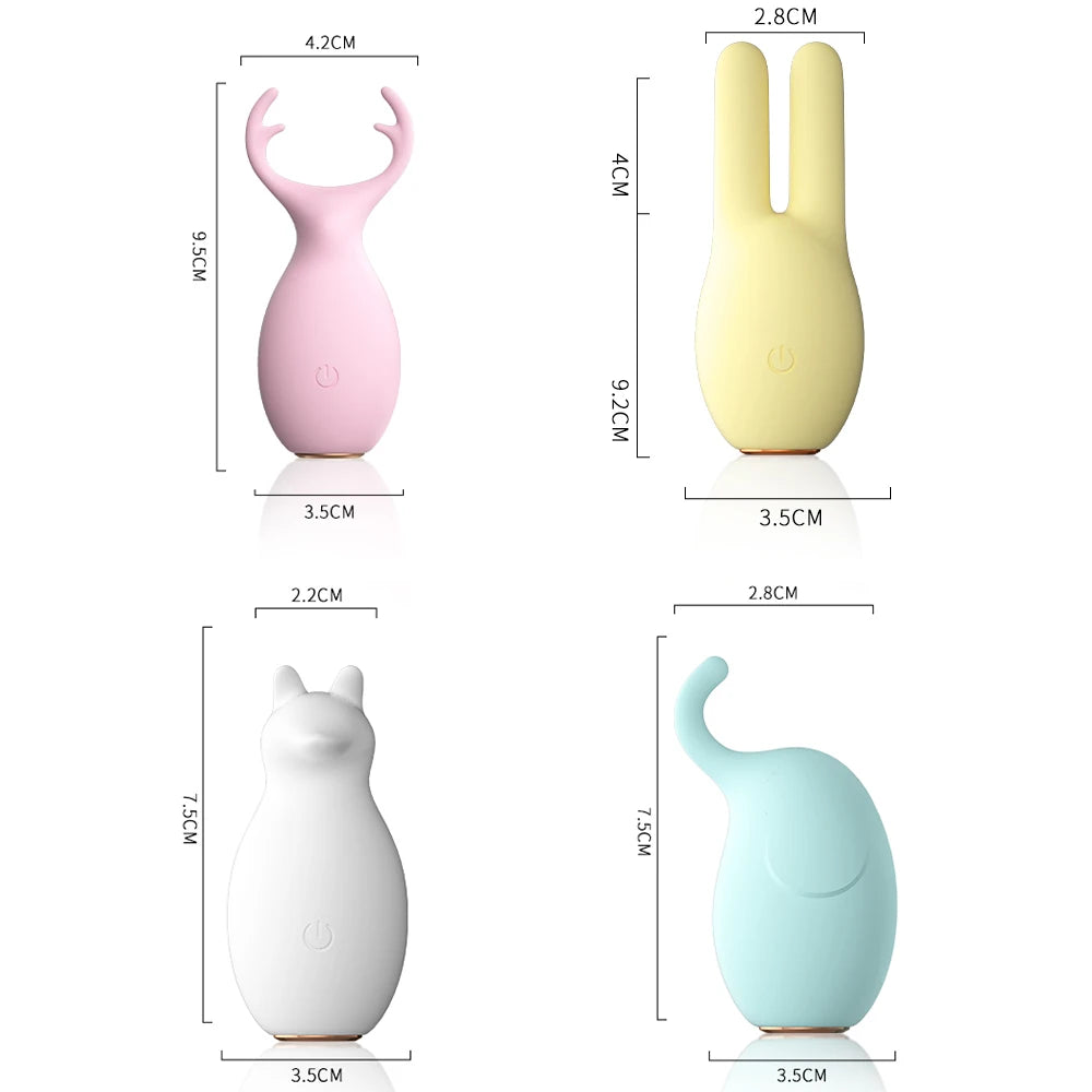 10 Mode Cute Pets Shape Clitoris Stimulator Nipple Massager Toys for girls Adult Female Masturbator Vibrators for Women Sex Shop