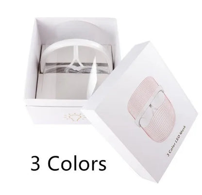 BXA LED Light Therapy Facial Mask 7 Colors Photon Anti-Aging Anti Wrinkle Rejuvenation Wireless Face Mask Skin Care Beatuy