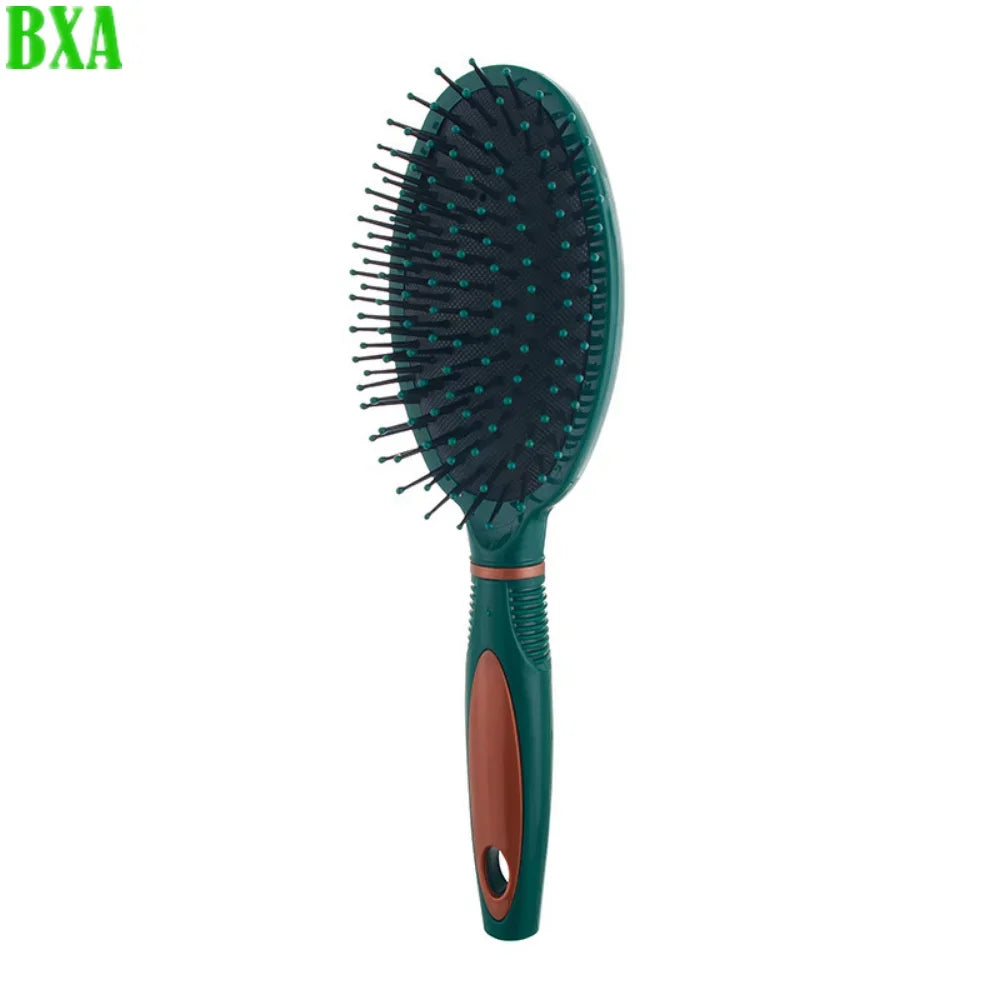 1PC Cushion Hairdressing Comb Hair Brush Dark Green Women Massage Bamboo Combs Anti-static High Quality Detangling Reduce Hair