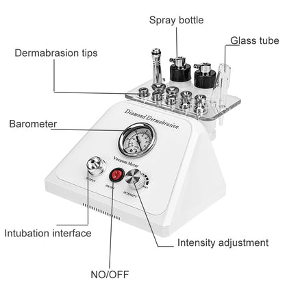 Microdermabrasion Exfoliating Facial Dermabrasion Machine Water Spray Diamond Peeling Vacuum Blackhead Remover Skin Care Devices