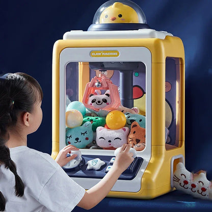 Automatic Doll DIY Machine Kids Coin Operated Play Game Mini Jeux Toy Claw Machine Crane Machines Music Doll for Christmas Gifts