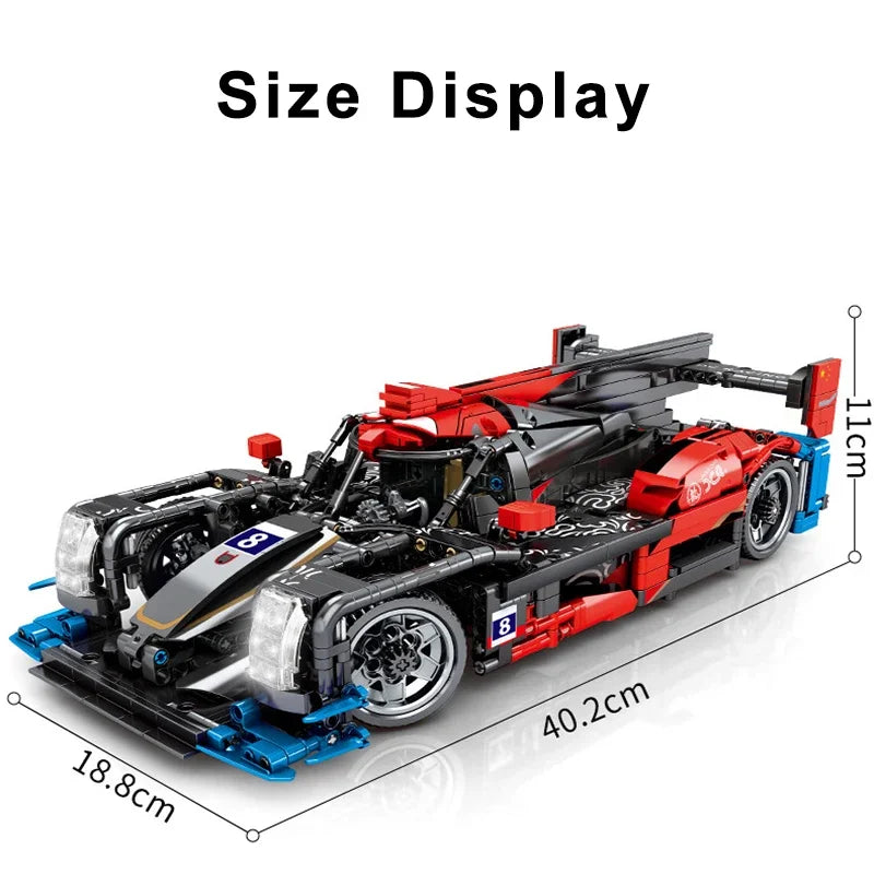 1540PCS Technical MOC DC Racing Formula Car Building Blocks Assemble Speed High-Tech Vehicle Bricks Toys For Adult