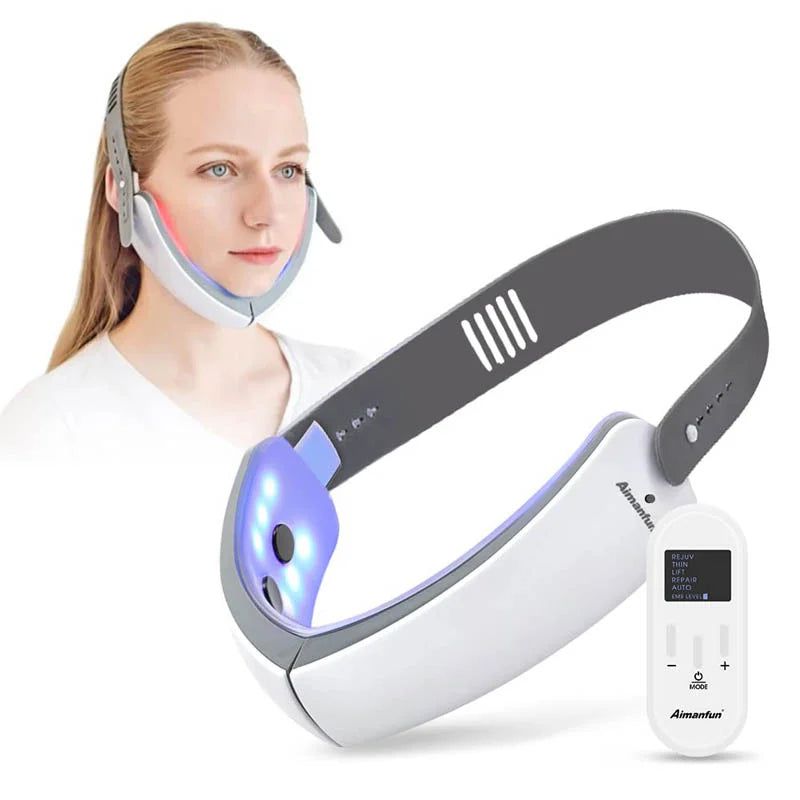 EMS Microcurrent Facial Plastic Machine LED Photon Therapy Vibration Facial Massage Double Chin V-line Facial Plastic Machine