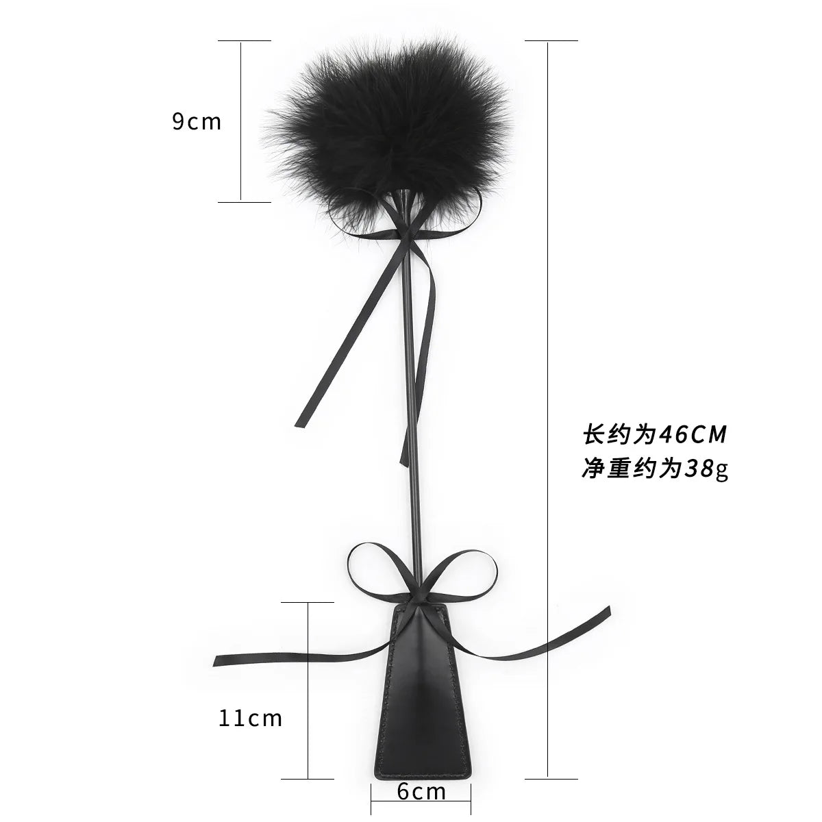 38cm/46cm BDSM PU Leather Spanking Butt Paddle Slap Clap Flap Whip Flirt Feather Fetish Lingerie Bondage Sex Toys for Couples