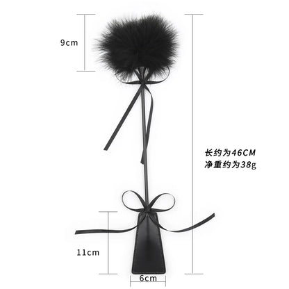 38cm/46cm BDSM PU Leather Spanking Butt Paddle Slap Clap Flap Whip Flirt Feather Fetish Lingerie Bondage Sex Toys for Couples