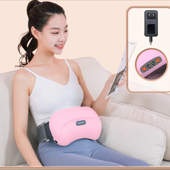 Electric Abdominal Massager with Vibration Heating Slimming Health Care Deep Knead Abdomen Instrument Body Massage Physiotherapy