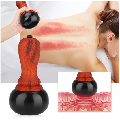 Skin Scraping Back Massage Body Warm Moxibustion Therapy Bianstone Hot Stone Electric Gua Sha Massager Bian Stone Guasha Tool