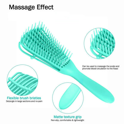 1PCS Scalp Massage Detangling Brush Hair Brush Hair Comb Detangling Brush For Curly Detangler Hairbrush Women Men Kid Salon