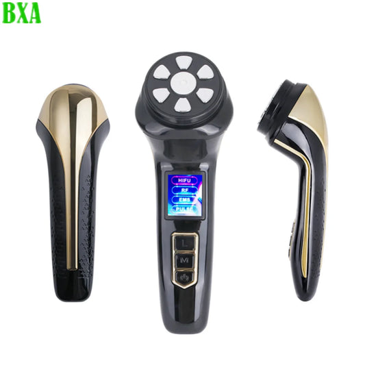 Skin Rejuvenation Moisturizing Wrinkle Removal Beauty Therapy Equipment 4IN1 HIFU Facial Ultrasonic Knife EMS Microcurrent