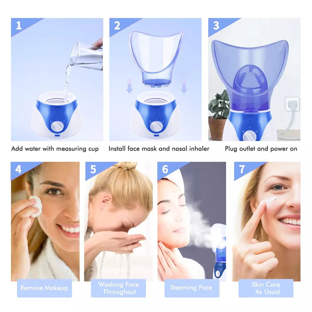 NEW High Quality Steam Face Deep Cleansing Spray Steam Sprayer Hydrotherapy Skin Vaporizer Promotes Blood Circulation Device