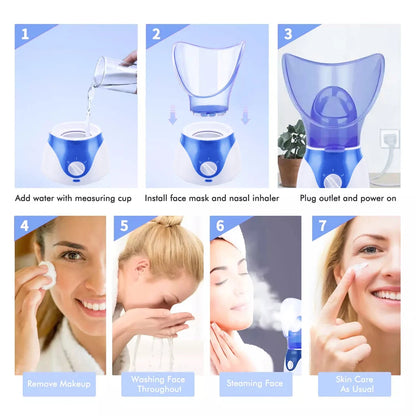 NEW High Quality Steam Face Deep Cleansing Spray Steam Sprayer Hydrotherapy Skin Vaporizer Promotes Blood Circulation Device