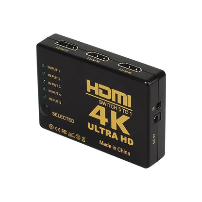 4K*2K HDMI Switcher with Remote Control - High Definition 5-Port HDMI Switch for Amazon