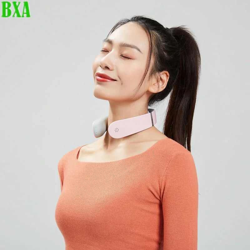 B32 Neck and Shoulder Pulse Massager Hot Compress Double Pulse Massage Relax Muscles USB Charging Smart Wireless Massage Tool