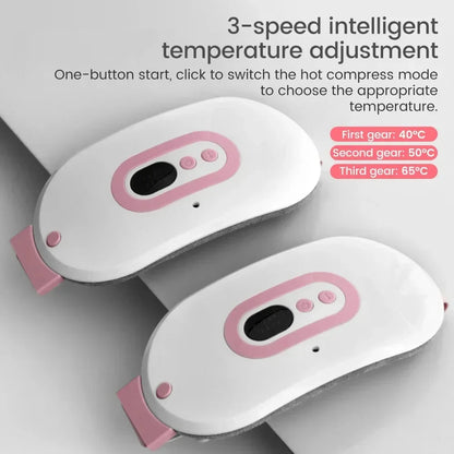 Menstrual Anti cold and warm heart Massage Heat Period Pain Relief Portable  Warming Belt Thermal Massager Stomach Heating Belt